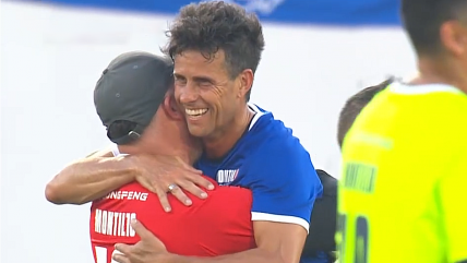   [VIDEO] Calidad intacta: Diego Rivarola se lució con un golazo en la despedida de Montillo 