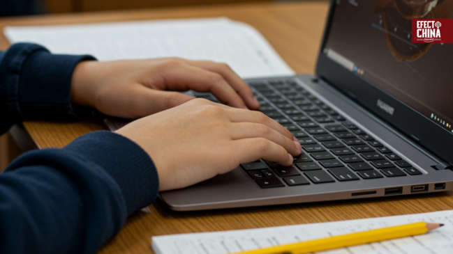 Embajada china donó notebooks a escuela rural de Chiloé