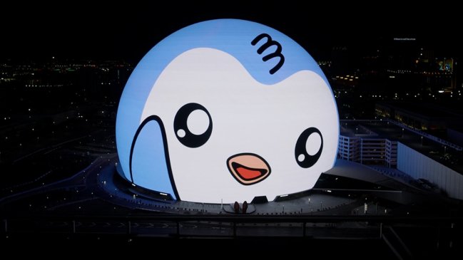 ¿Por qué un pingüino azul se apoderó de la Sphere de Las Vegas?