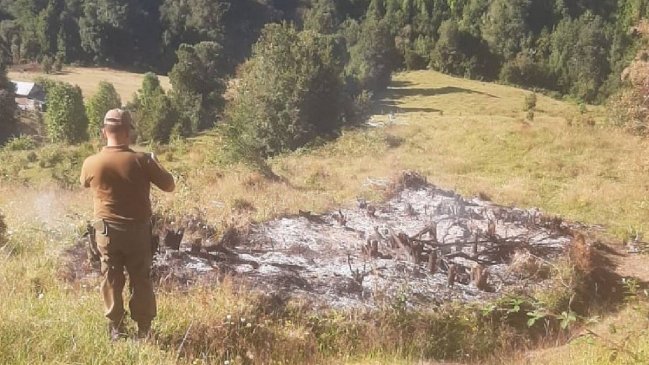 Dos hombres fueron detenidos por encender fogata en Parque Nacional Alerce Andino
