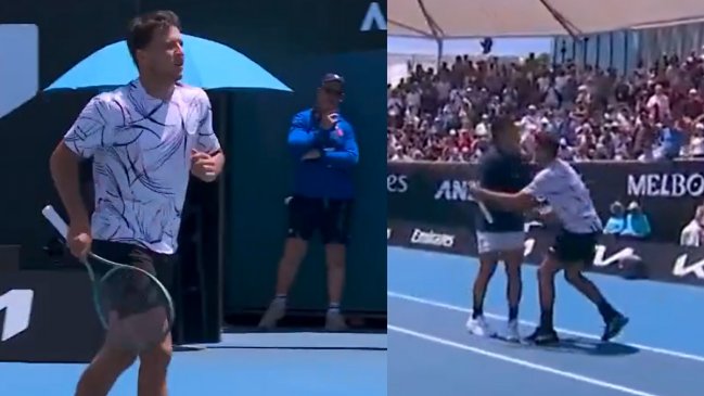 [VIDEO] Con urgencia de ir al baño: Darderi le ganó a Garin aguantando severo 