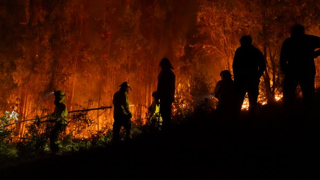 PDI detuvo a sospechoso de iniciar el megaincendio forestal de Concepción