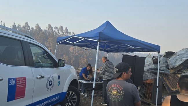 Registro Civil ha atendido a más de 700 afectados por incendios forestales