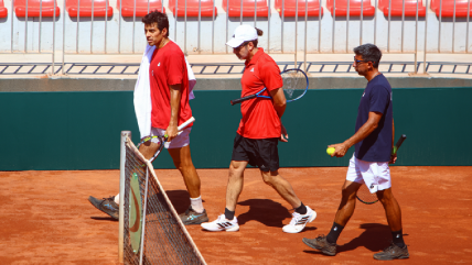   Con equipo completo: Chile tuvo nueva práctica para la serie contra Serbia en Copa Davis 