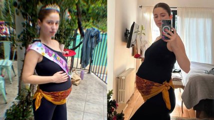   Mariana di Girolamo revela el sexo de su bebé con postales del baby shower 