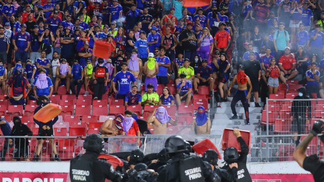 Universidad de Chile expuso a barristas que participaron de incidentes en el Nacional