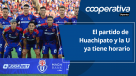 Cooperativa Deportes: El partido de Huachipato y la U ya tiene horario