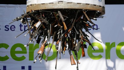 Armas destruídas serán utilizadas para construir salas sicosociales en colegios vulnerables