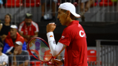 Tabilo despertó para remontar ante Milic y encaminó la serie de Chile ante Serbia en la Copa Davis