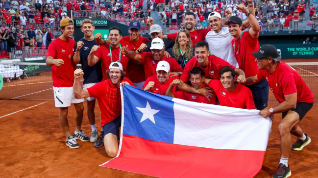 Chile dio un importante salto en el ranking de equipos de Copa Davis