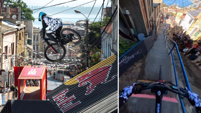 [VIDEO] POV: El vertiginoso descenso de Felipe Agurto en el Valparaíso Cerro Abajo