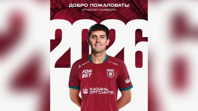 Ignacio Saavedra se convirtió en nuevo refuerzo de Rubin Kazan en la liga de Rusia