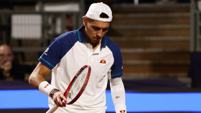 Alejandro Tabilo cayó ante Sebastián Báez y se despidió en cuartos del Chile Open