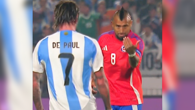 Arturo Vidal apuntó contra Rodrigo De Paul: 