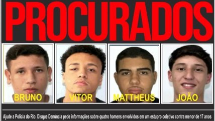   A la cárcel cuatro hombres por violación grupal de una adolescente en Brasil 