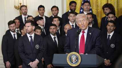   Donald Trump recibió a Lionel Messi y al plantel de Inter Miami en la Casa Blanca 