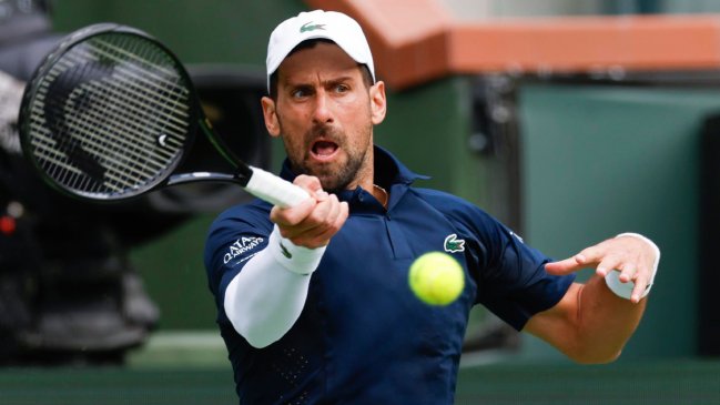 Novak Djokovic se exigió para clasificar a octavos de final en el Masters de Indian Wells