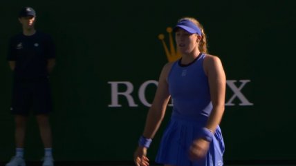   [VIDEO] Andreeva insultó al público tras ser eliminada de Indian Wells 