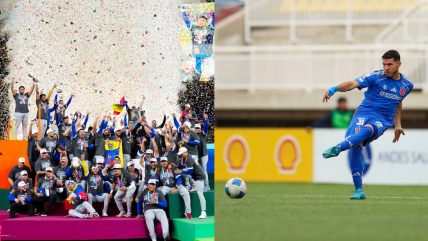   Jugador de la U festejó el triunfo de Venezuela en la final del Clásico Mundial de Beisbol 