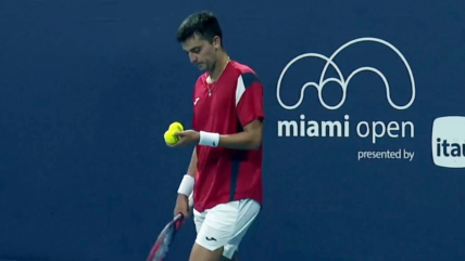 Tomás Barrios lamentó debut y despedida en el Masters de Miami ante Cazaux