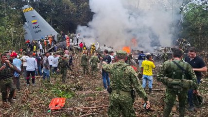 Accidente aéreo en Colombia: Se han reportado ocho muertos y 83 sobrevivientes