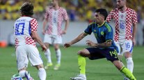Colombia sufrió la remontada de Croacia en un amistoso preparatorio para el Mundial