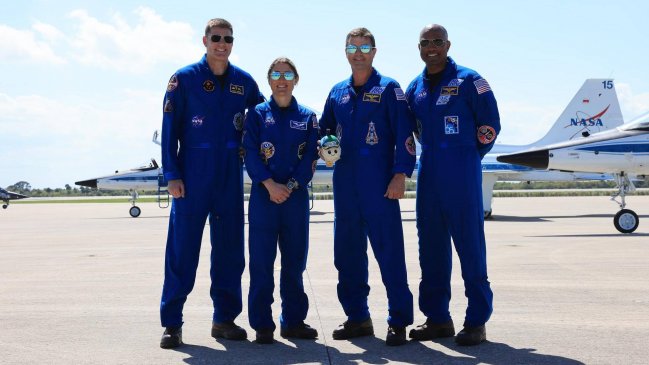 Tripulación de Artemis II antes de partir: 