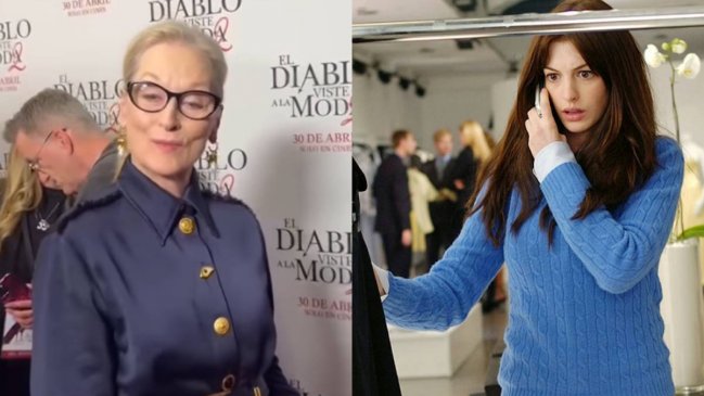 La reacción de Meryl Streep al reencontrarse con el suéter de 