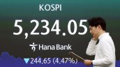 Las bolsas de Asia caen tras el discurso de Trump y en medio de subidas del petróleo