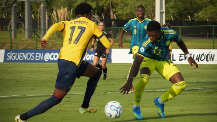   Ecuador lidera el grupo de Chile tras empate con Colombia en el Sudamericano Sub 17 