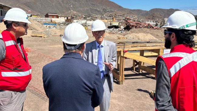 MOP fiscalizó avance en obras de reposición del Liceo C-20 de Taltal