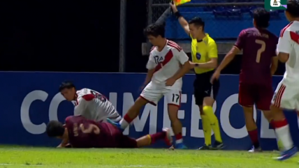   [VIDEO] Perú quedó con ocho jugadores: La insólita expulsión en el Sudamericano sub 17 