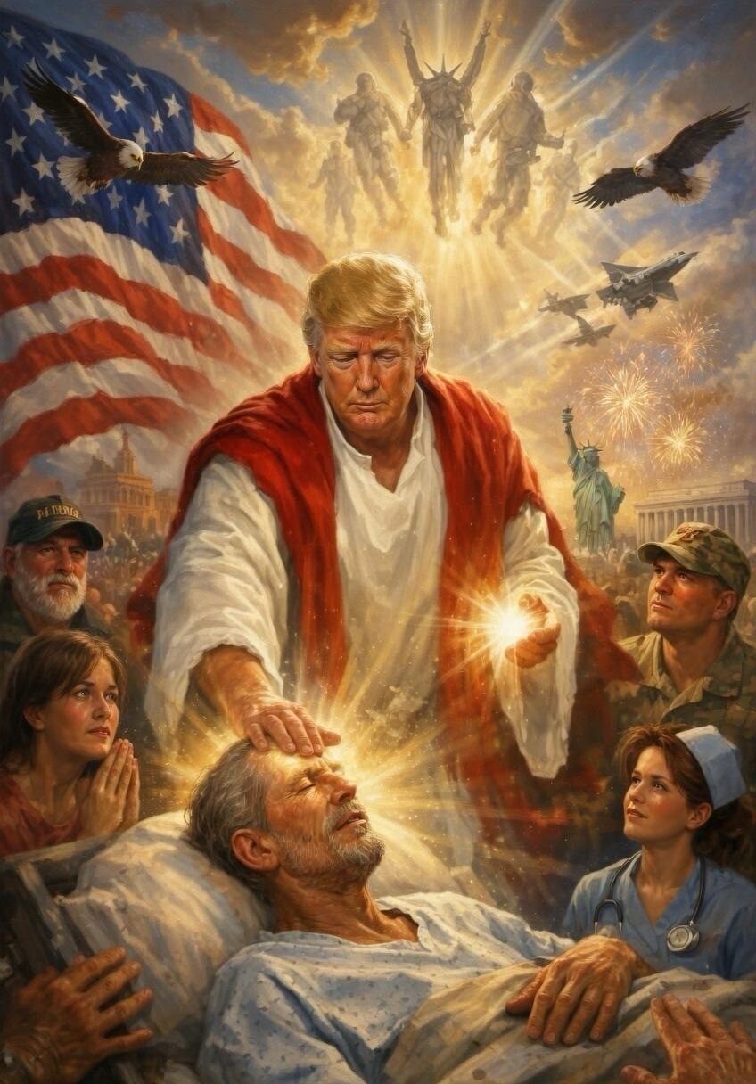 Donald Trump como Jesús