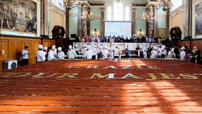 Londres batió Record Guinness al hacer el tiramisú más largo del mundo