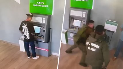   Antes de que alcanzara a actuar, delincuente armado fue reducido en una sucursal bancaria 
