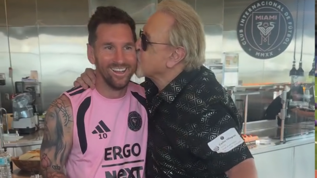 [VIDEOS] Con beso incluido: El emotivo encuentro de Messi y 