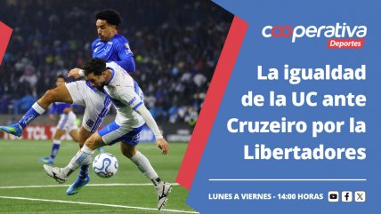   Cooperativa Deportes: La igualdad de la UC ante Cruzeiro por la Libertadores 