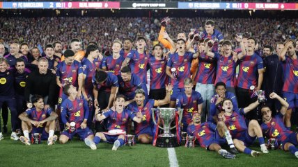   La celebración de FC Barcelona tras consagrarse campeón en la cara de Real Madrid 