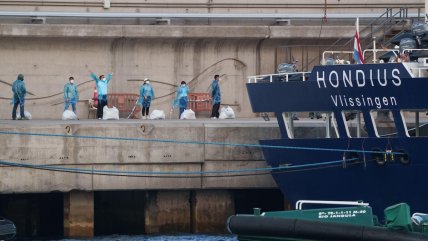   Todos los pasajeros ya bajaron del crucero afectado por brote de Hanta 