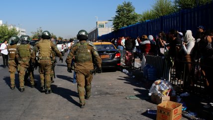 Carabineros desaloja a 