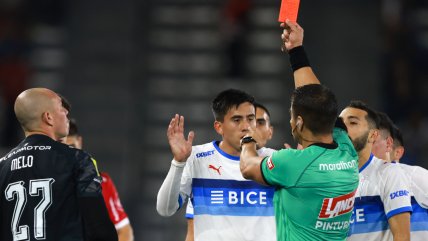 Matías Palavecino conoció su castigo por la expulsión en el duelo ante Ñublense
