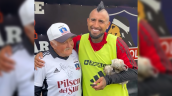 [VIDEO] Arturo Bello cumplió su sueño y conoció a Vidal junto al plantel de Colo Colo