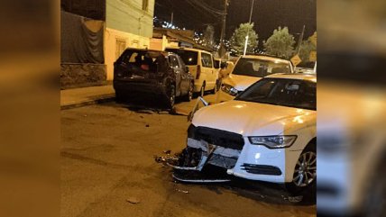   Camión chocó 11 vehículos y atropelló a un peatón en Antofagasta 