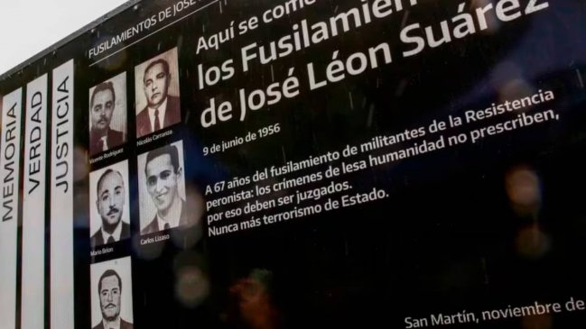 Argentina declaró crimen de lesa humanidad el fusilamiento de cinco peronistas hace 70 años