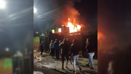   Incendio en Renca dejó 10 damnificados 