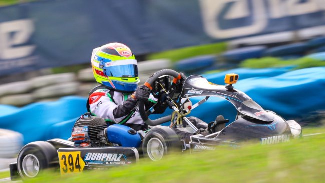Bruno Miranda completó positivo debut en el Campeonato Argentino de Karting