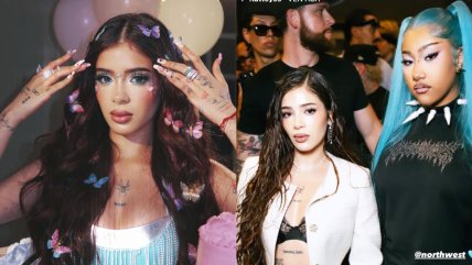   Chilena Katteyes posó junto a la hija de Kim Kardashian en el Paris Fashion Week 