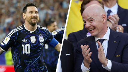 Infantino volvió a rendirse ante Messi: 