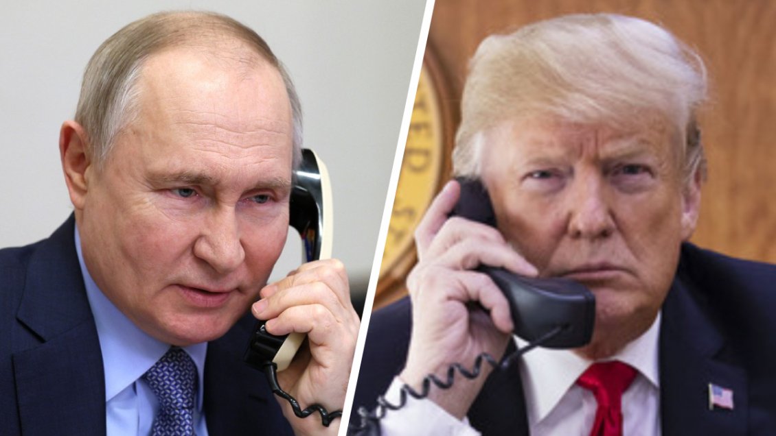 Vía telefónica, Putin reiteró a Trump que Rusia tomará todo el Donbás