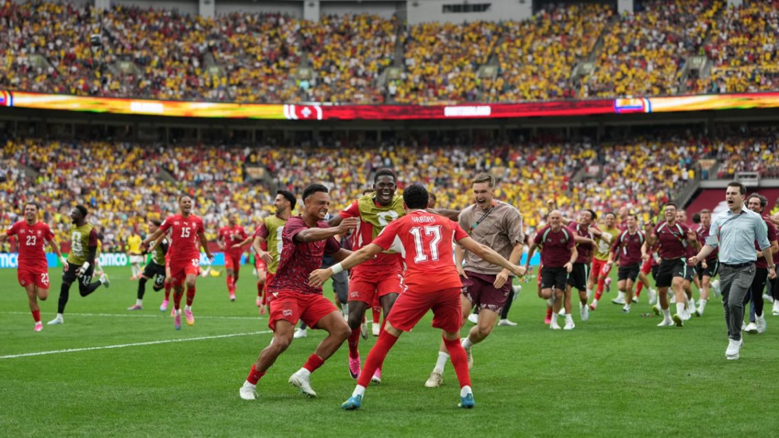 Suiza terminó con la ilusión de Colombia y será rival de Argentina en cuartos del Mundial